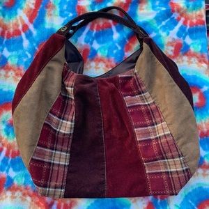 Slouchy Plaid Bag